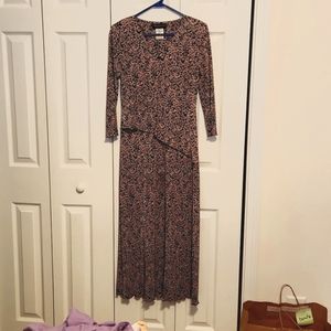 Connected Apparel Black and Pink dress